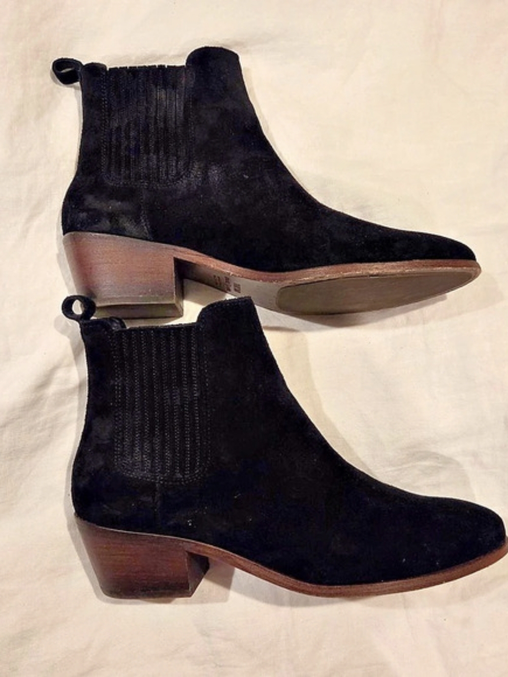 Thursday Boots Black Suede Ankle Boots US 10.5 Womens